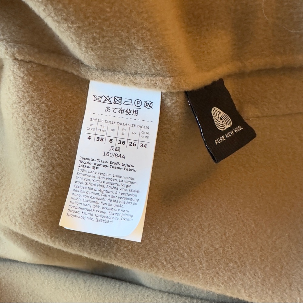 MaxMara Weekend Wool Robe Coat Size 4 - Picture 4 of 7